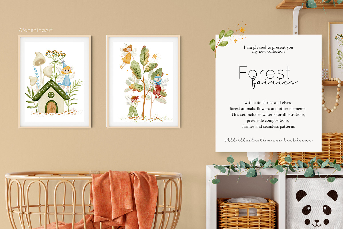 Forest fairies collection, an Illustration by AfonshinaArt (Photo 2 of 14)
