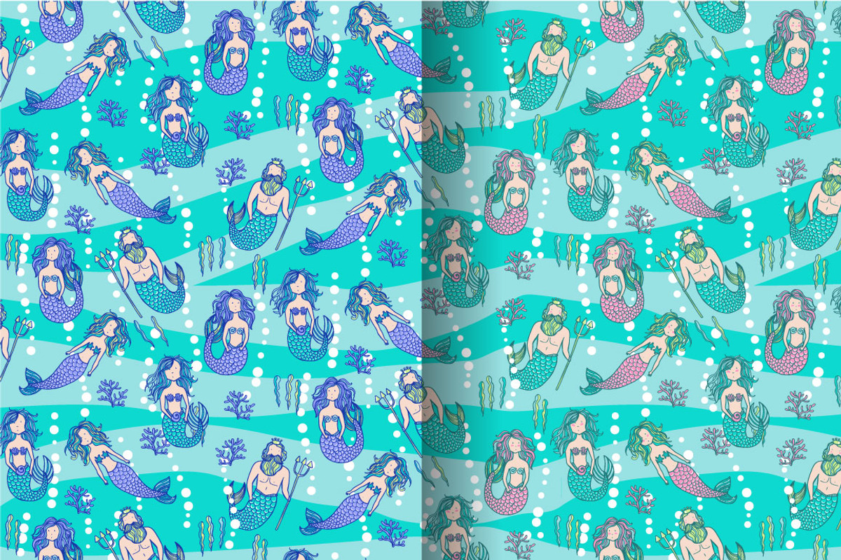 Sea life, a Pattern Graphic by merion_merion (Photo 4 of 4)