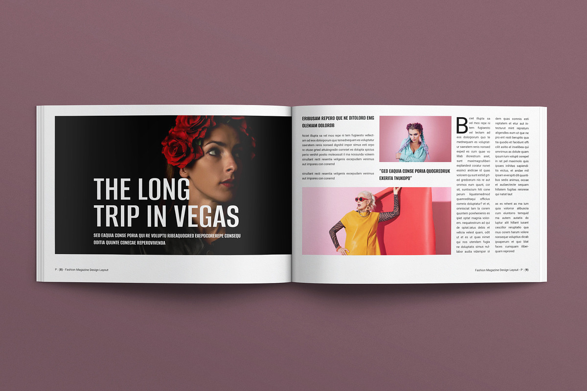 Fashion Magazine Design Landscape, a Magazine Template by E-Type (Photo 4 of 8)