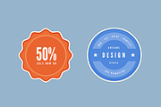 Flat Badges, an Object Graphic by Medialoot (Thumbnail 1 of 4)