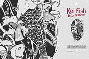 Koi Fish Illustration, an Illustration by iyhulmonsta (Thumbnail 1 of 4)