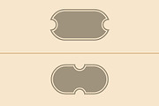 50 Vintage Label Shape Collection, a Decorative Illustration by Photoshop Action (Thumbnail 13 of 15)