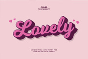 Text Effect Lovely, a Layer Style Add-On by Navy Graphic (Thumbnail 1 of 2)