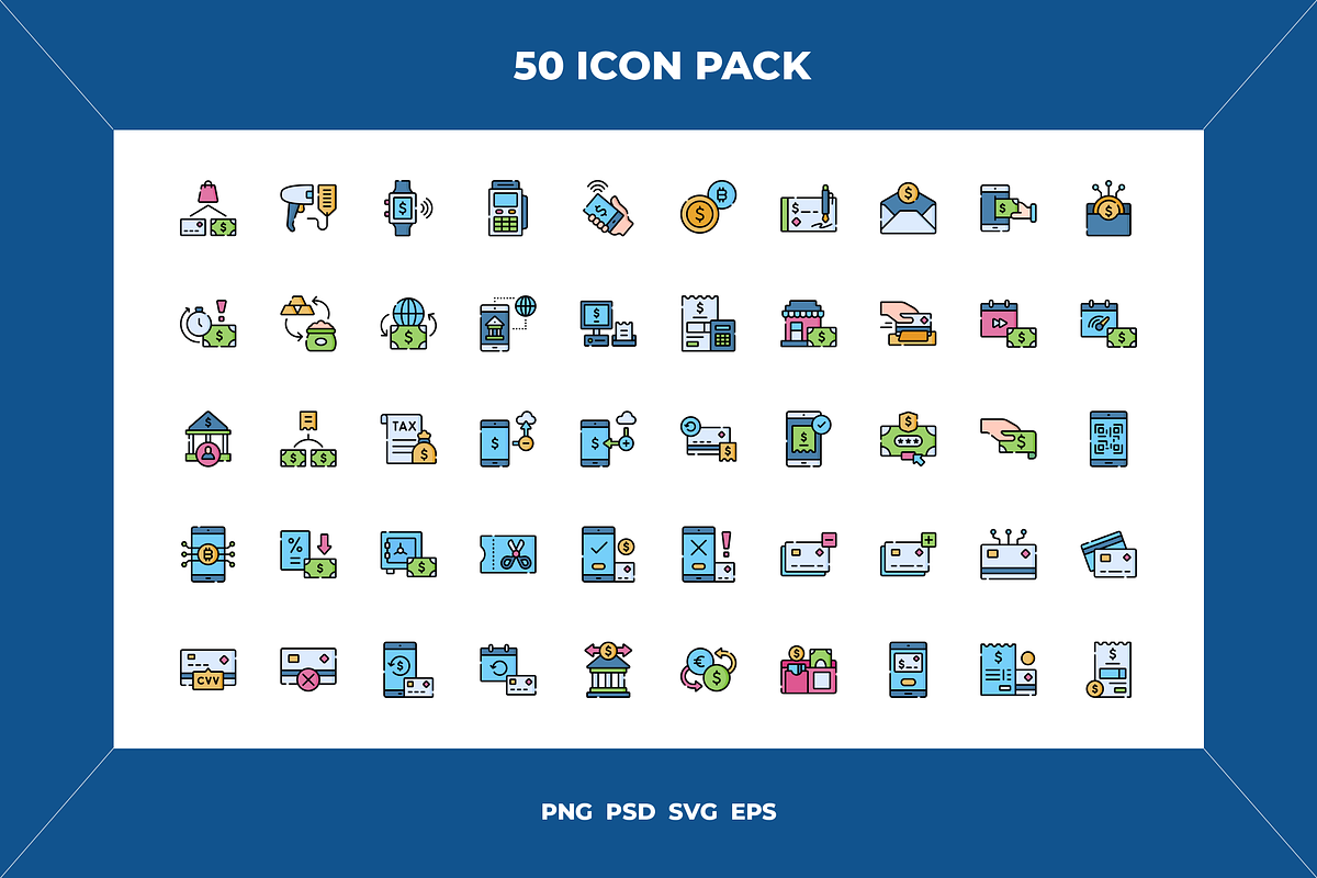Payment icons, an Outline Icon by Wencory (Photo 1 of 2)