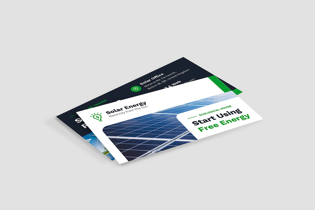 Solar Energy Business Card Template, a Business Card Template by artbart (Photo 2 of 8)
