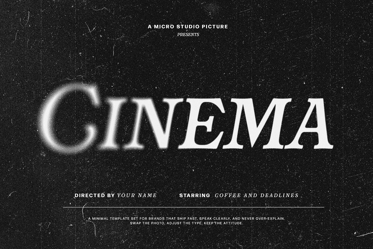 Old Cinema Text Effects, a Layer Style Add-On by Design Squad (Photo 5 of 5)