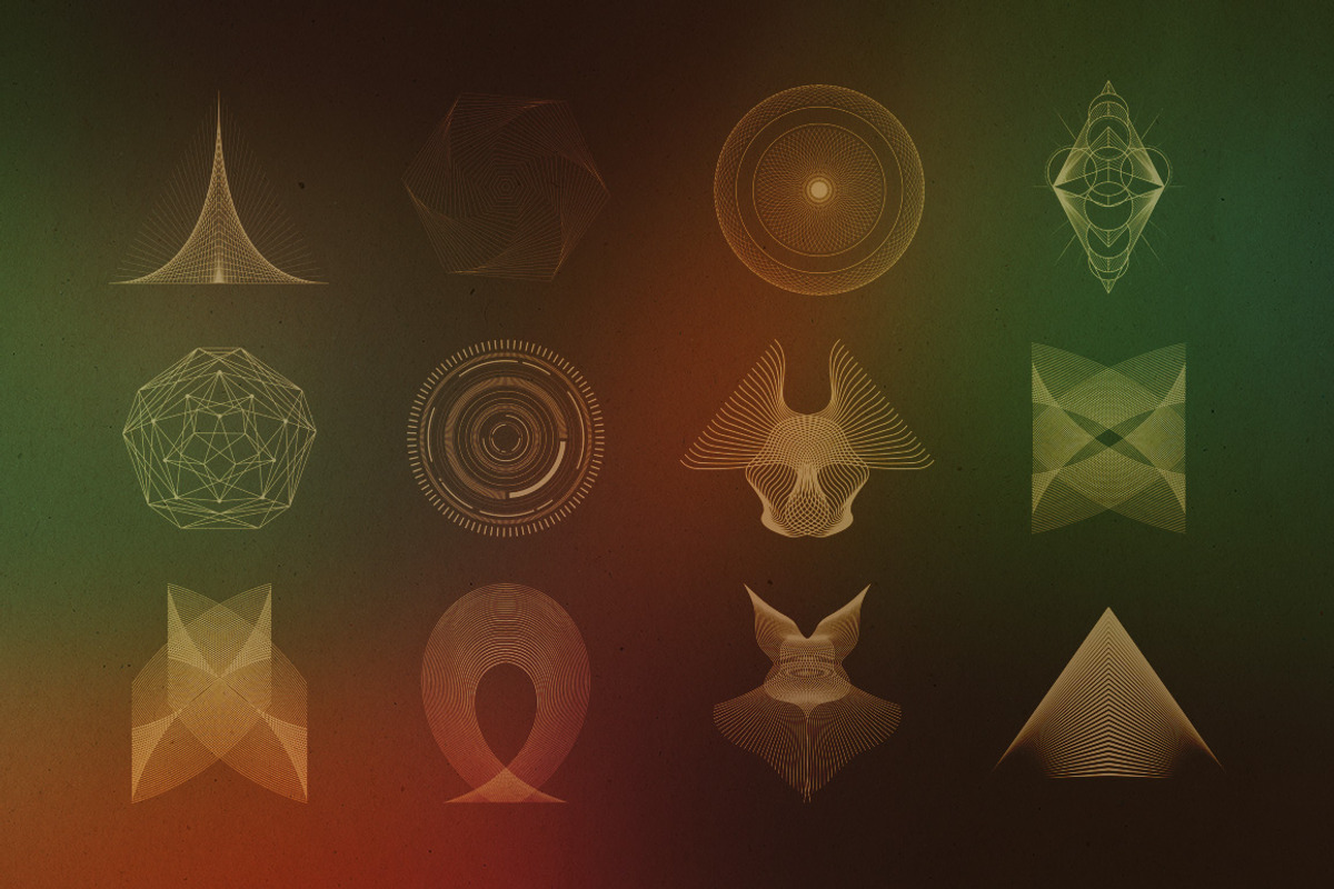 24 Geometric Shapes - Lines (v.2) preview 2