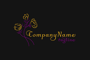Fashion design company icon logo