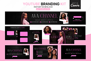 YouTube Branding Kit for Canva, a Social Media Template by Studio Eburnean (Thumbnail 1 of 9)