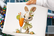 Summer Girls With Drinks Clipart, an Illustration by SinaCreation (Thumbnail 5 of 7)