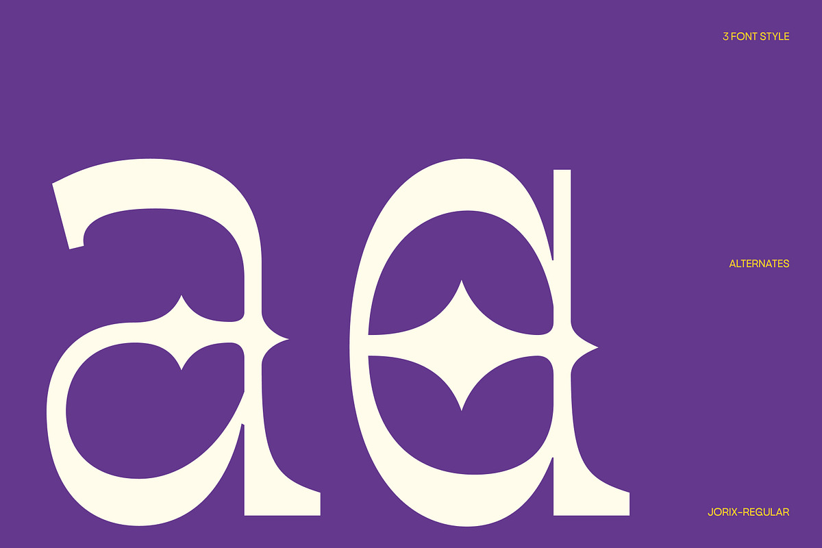 Jorix – Fluid Experimental Font, a Serif Font by Casloop Studio (Photo 5 of 10)