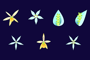 Summer flowers set – 87+ elements, a Decorative Illustration by Schumacher Shop (Thumbnail 13 of 26)