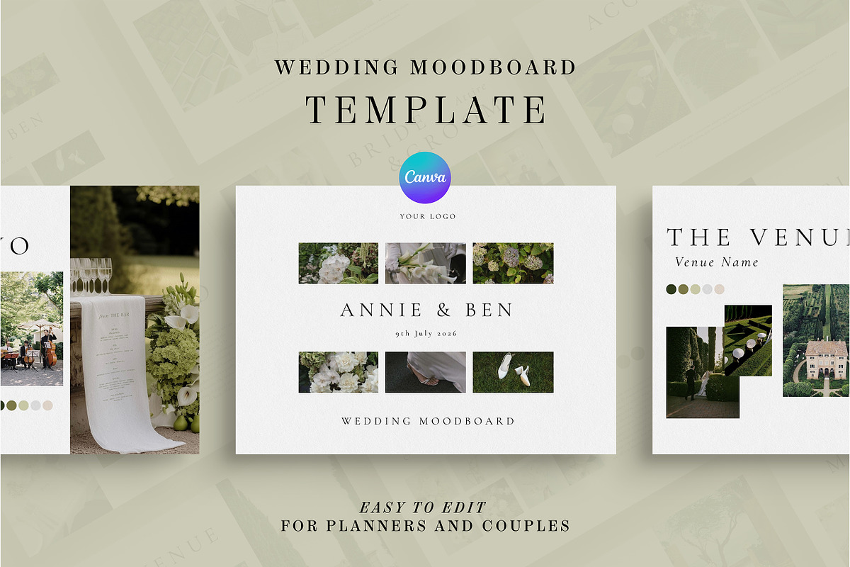 Wedding Moodboard Template, a Presentation Template by SB DESIGN (Photo 1 of 8)