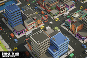 Simple Town - Cartoon City Assets, an Environmental 3D Model by Simple Assets (Thumbnail 4 of 13)