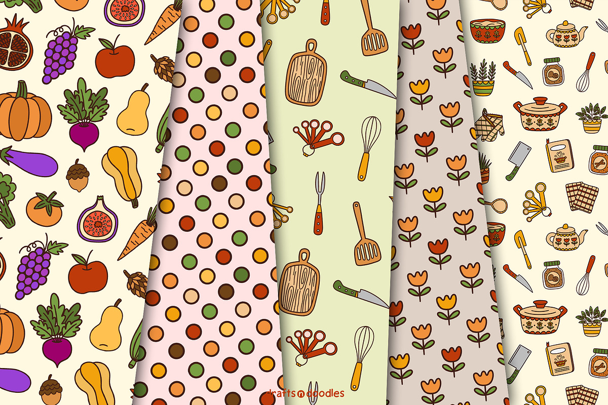 Cozy Kitchen Clipart and Patterns, an Object Illustration by Drafts n Doodles (Photo 8 of 14)