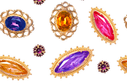 Vintage brooches seamless pattern stock photo containing antique and vintage, a School & Education Photo by MDBildes