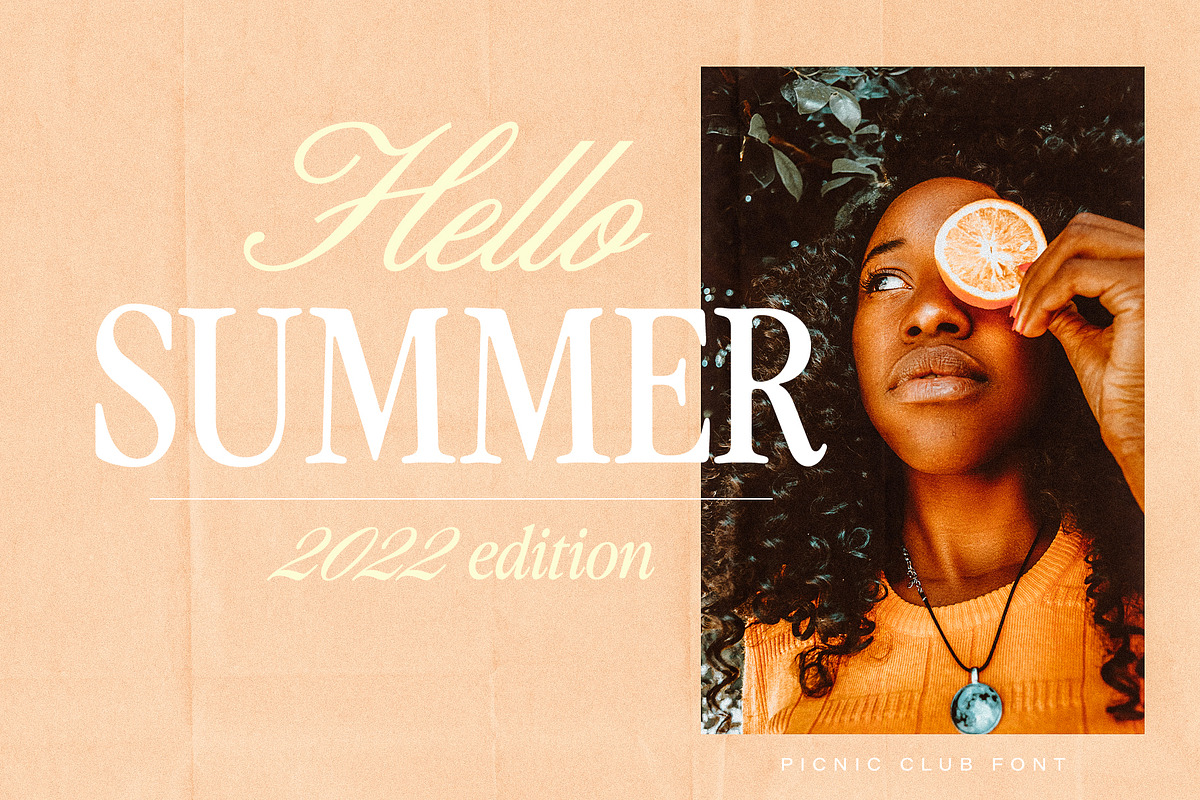 The Picnic Club - Nostalgic Serif, a Serif Font by Ivan Rosenberg (Photo 5 of 19)