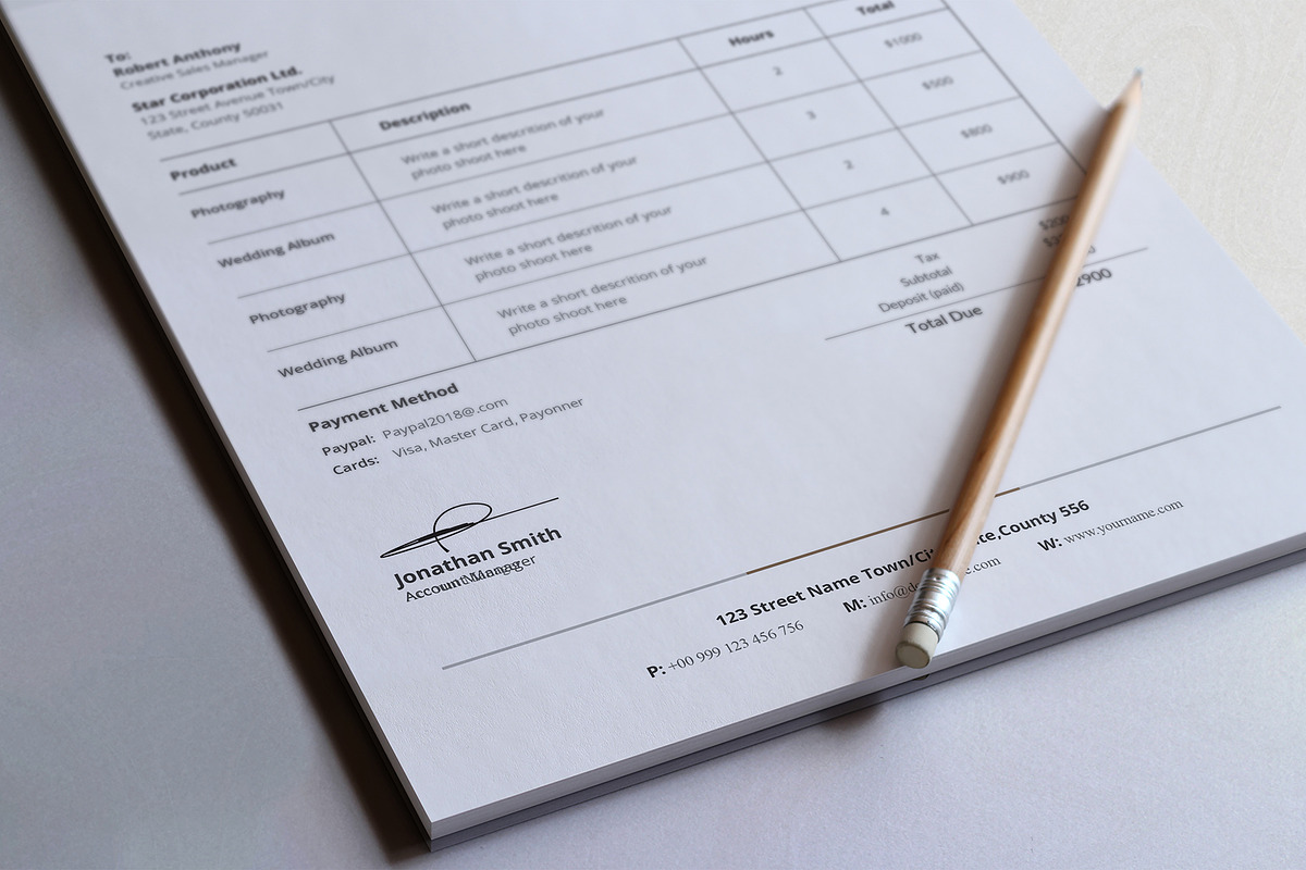 Canva Letterhead and Invoice Bundle, a Stationery Template by DesignDevisers (Photo 12 of 17)
