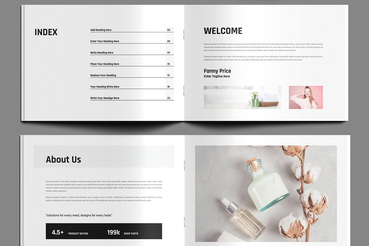 Minimalist Beauty Product Catalog, a Brochure Template by MightyDesign (Photo 3 of 9)
