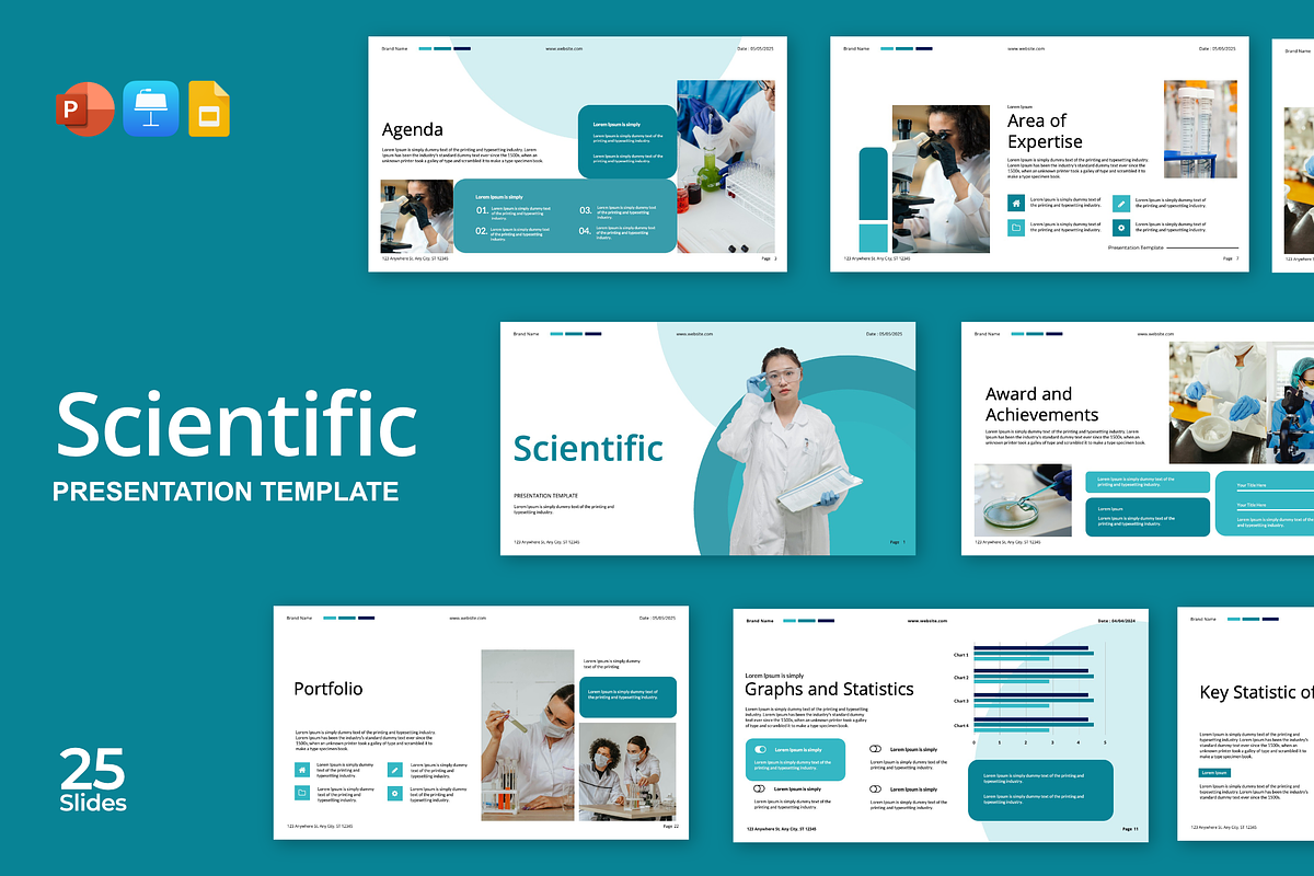 Scientific Presentation Template, a Presentation Template by Spesifikstd (Photo 1 of 11)