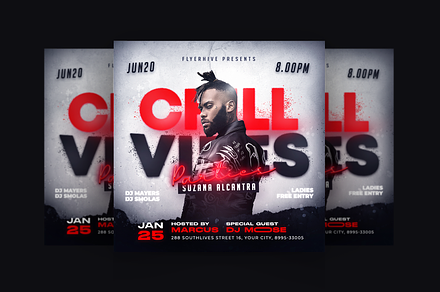 Party Flyer Template, a Flyer Template by FLYERHIVE