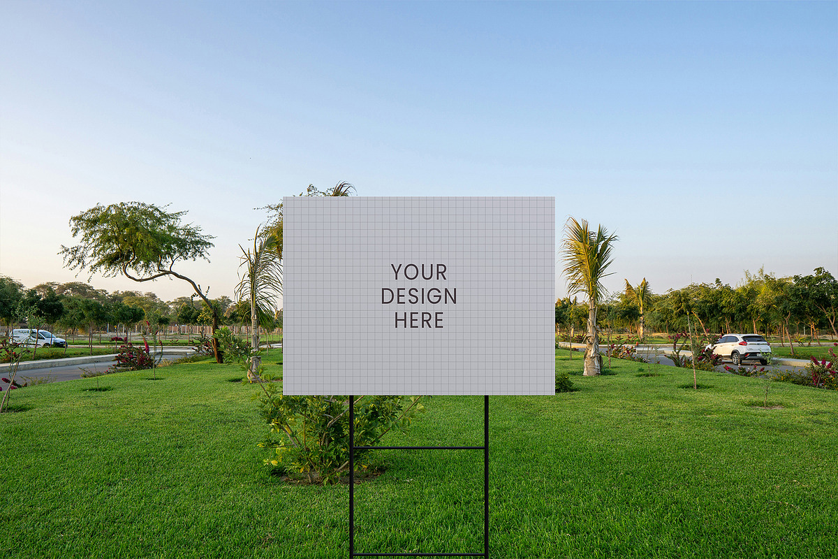 Yard Sign Mockup, an Advertising Mockup by Farabion Studio (Photo 4 of 4)