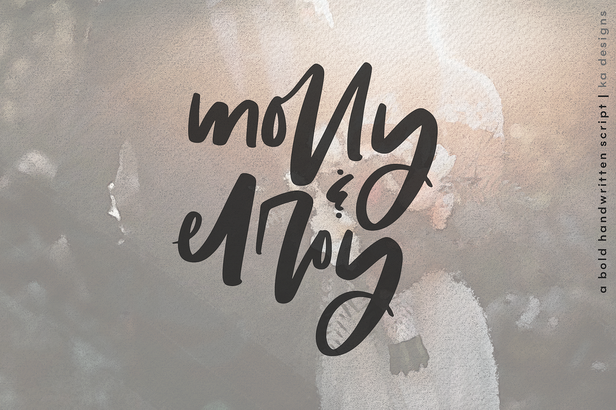 Molly & Elroy - Bold Script Font