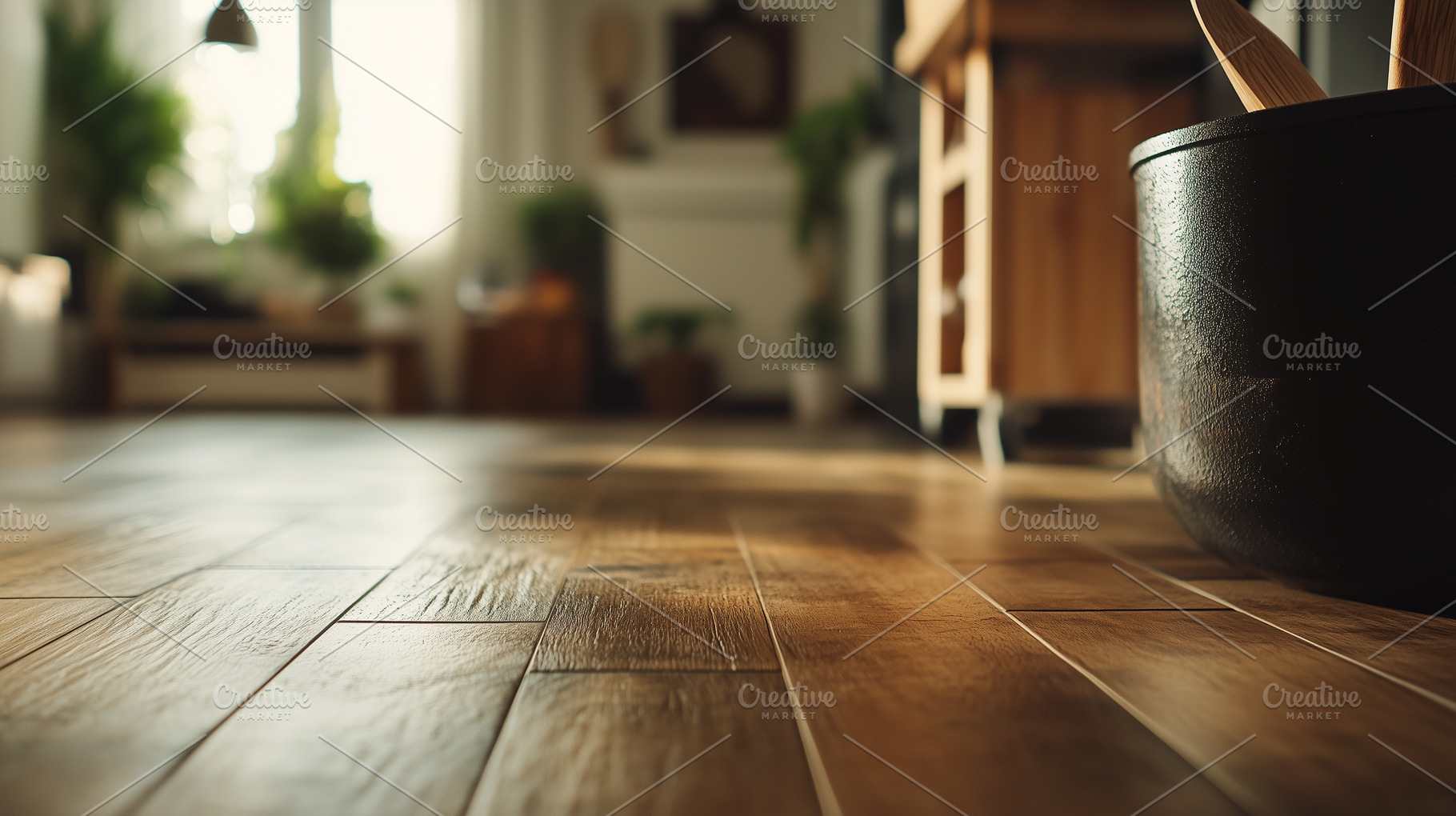 Wooden floor surface in warm light, an Architecture Photo by MistyDay
