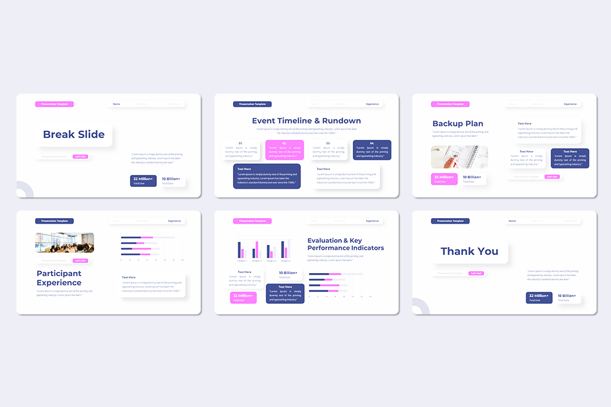 Event Management PowerPoint Template, a Presentation Template by QR ...