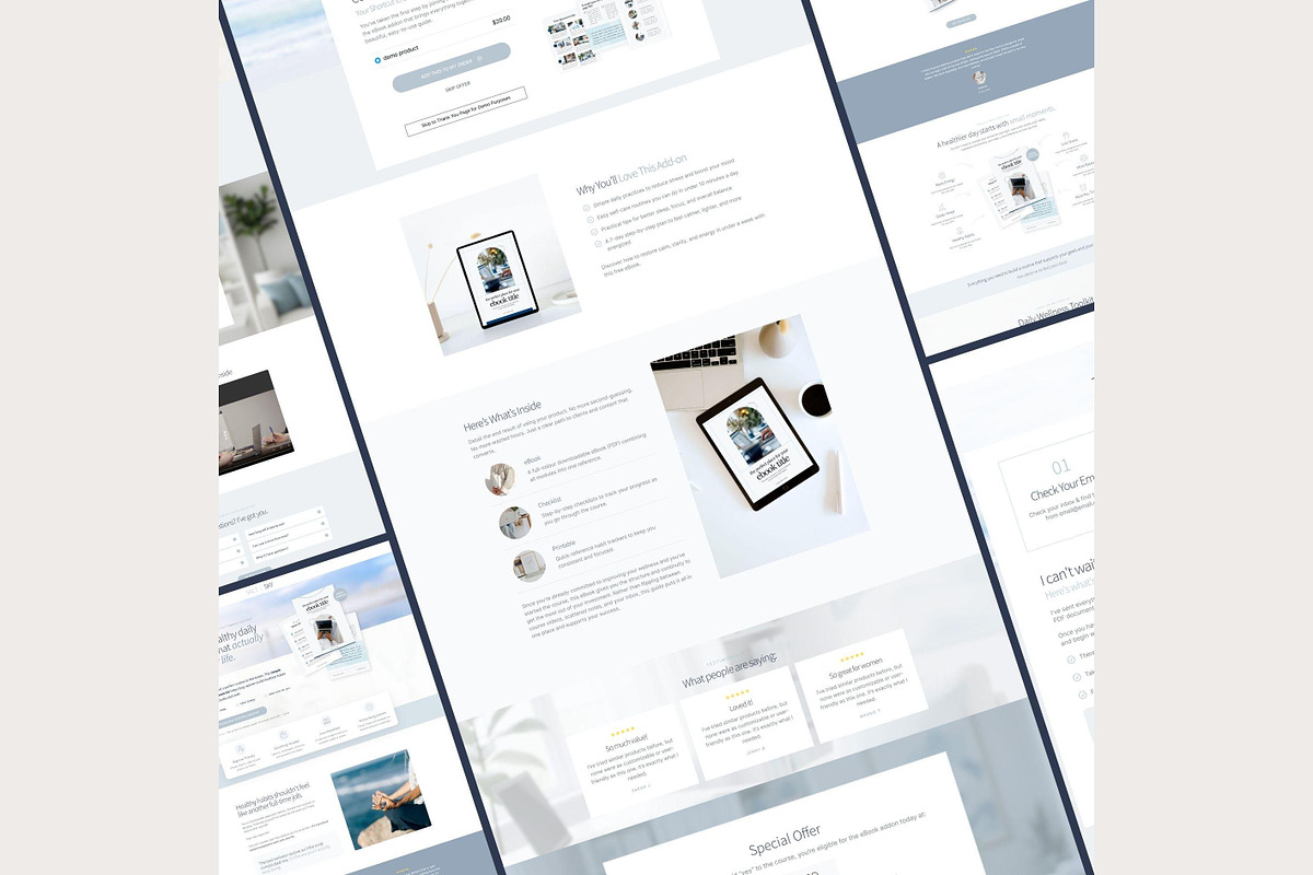 Systeme.io Salt & Sky Funnel, a Landing Page Template by Hayley's Digital Hub (Photo 8 of 10)