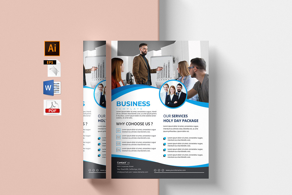 Corporate Business Flyer, a Flyer Template by Mazharul Islam