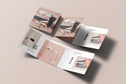 Tri-Fold Square Brochure Mock-up, an Advertising Mockup by Se٧enStudio (Thumbnail 4 of 16)