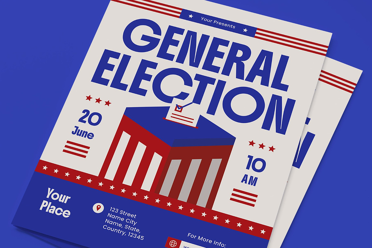 General Election Day Flyer, a Flyer Template by graphicook (Photo 2 of 3)