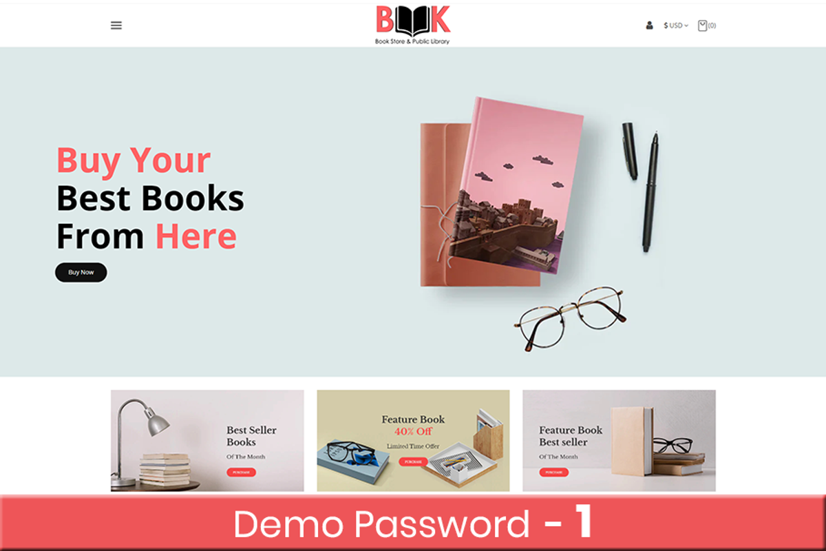 Book Shop Responsive Shopify Theme, a Shopify Template by Zthemeset