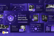 AI Cyber Security Google Slides, a Presentation Template by Loin Studio (Thumbnail 1 of 4)