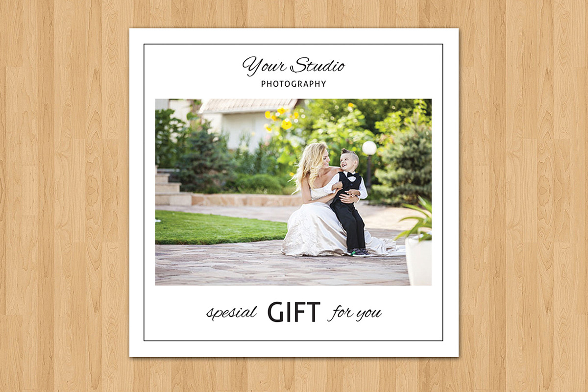 Photographer Gift Card Template-V10, a Card Template by Template Shop (Photo 3 of 3)