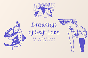 Mystical Drawings of Self-Love Pack