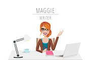 Writer / Blogger Portrait Creator, a Person Illustration by Lauren Lesley Studio (Thumbnail 16 of 33)