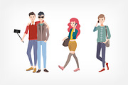 Young people with gadgets set, a Person Illustration by Good Studio (Thumbnail 3 of 5)