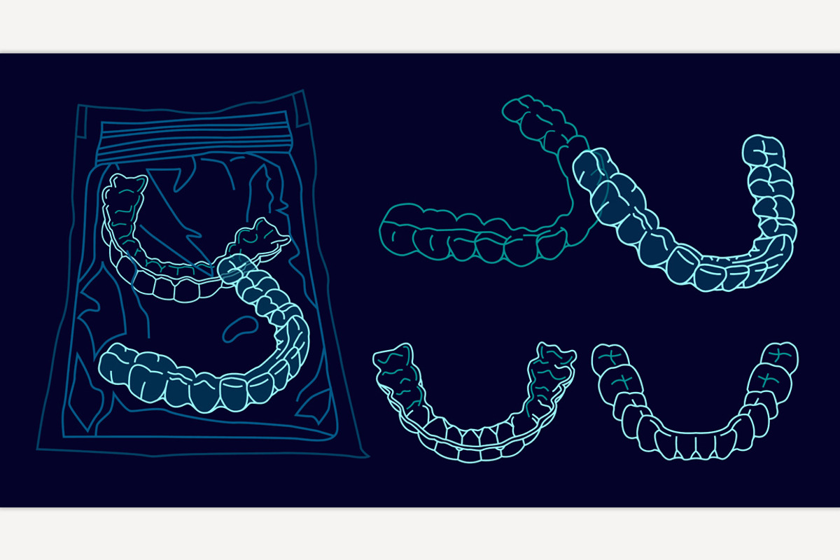 Orthodontic silicone trainer., a Healthcare Illustration by Anna's Shop