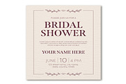 Elegant Bridal Shower Invitation Set, a Templates & Theme by studiogstock (Thumbnail 2 of 2)