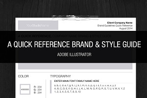 Brand & Style One Page Guideline