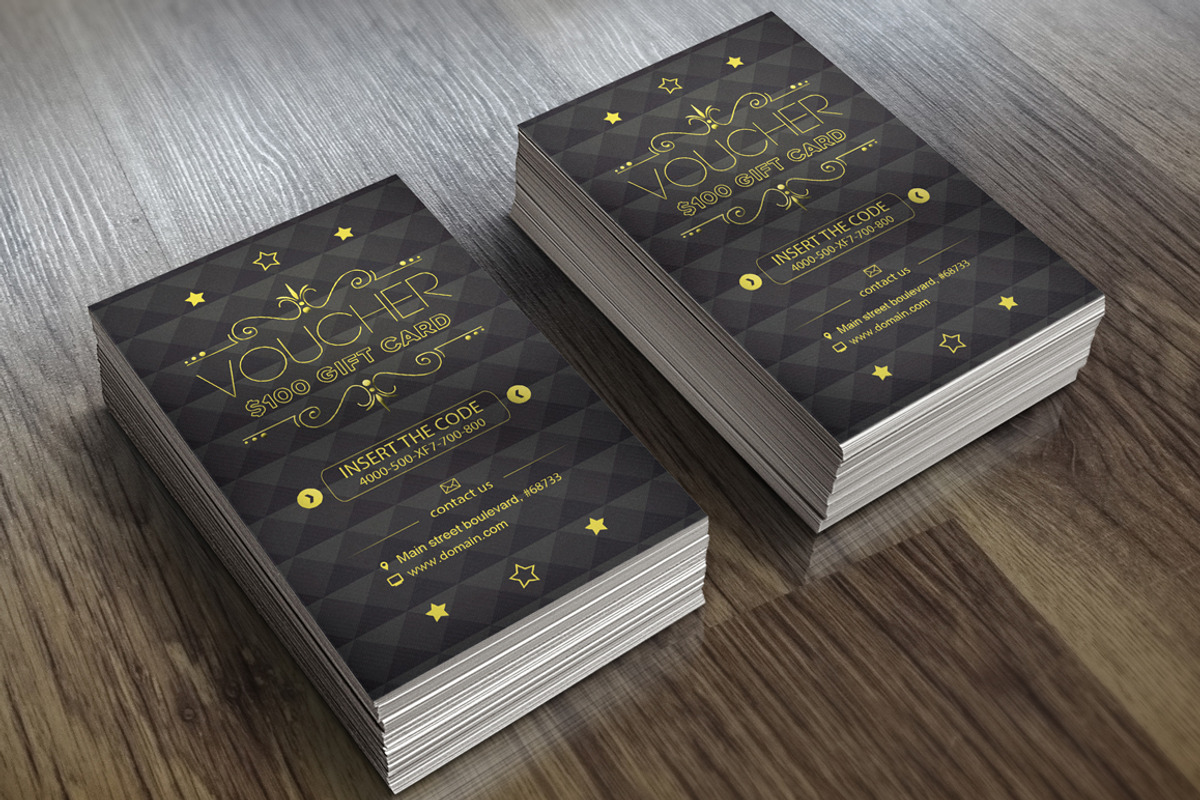 Voucher Card 04, a Card Template by VectorMedia