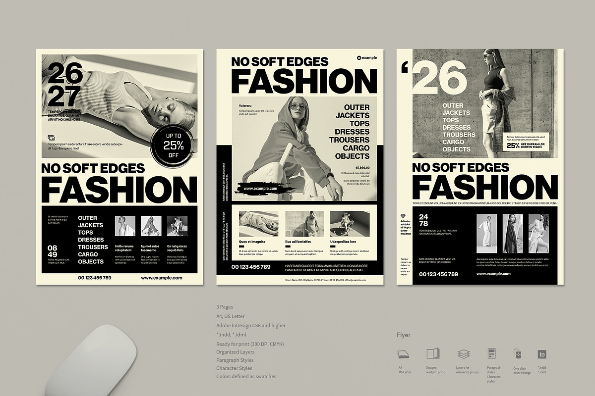 Bold Minimalist Flyer, a Flyer Template by TypoEdition (Photo 1 of 3)