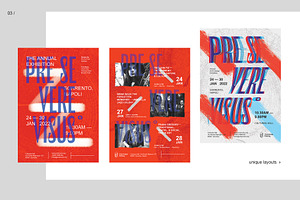 EXHIBITION Event Poster Templates