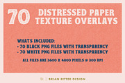 Distressed Paper Texture Overlays, a Texture Graphic by Brian Ritter Design (Thumbnail 3 of 14)