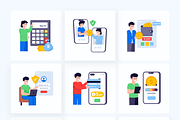 Online Payment Illustrations, a Background Graphic by Brickclay (Thumbnail 6 of 8)