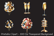Elegant New Year Balloons and Champa, an Illustration by RobertsArt (Thumbnail 3 of 5)