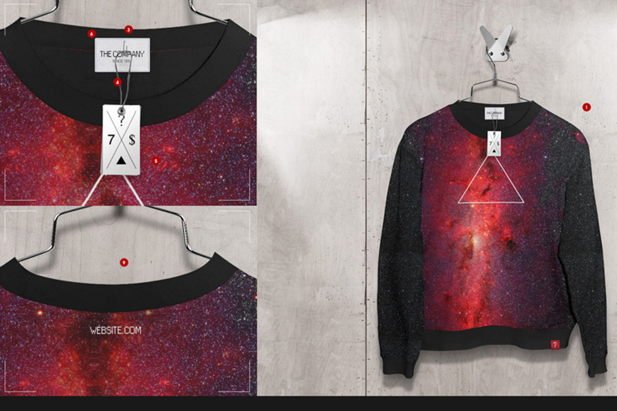Hoodie / Blouse On 5 Stages Mock-up, a Hoody Mockup by Mocca Mockups Store (Photo 31 of 69)