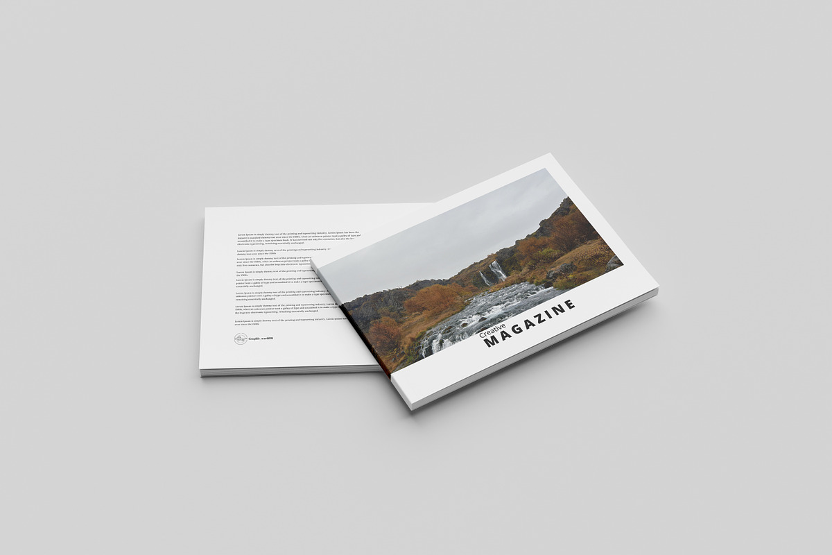 A4 Landscape Magazine Mockup, a Magazine Template by Graphic_world89 (Photo 4 of 11)